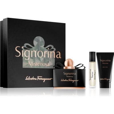 Salvatore Ferragamo Signorina EDP 100 ml + tělové mléko 50 ml + EDP 10 ml pro ženy dárková sada – Zboží Mobilmania