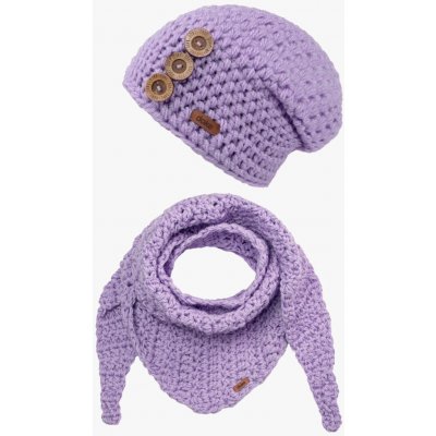 Doke Set háčkovaná čepice B nature flieder – Hledejceny.cz