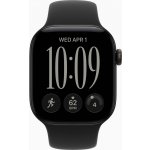 Apple Watch Series 12 46mm černý hliník s černým sportovním řemínkem M/L MJEL4RK/A – Zboží Živě