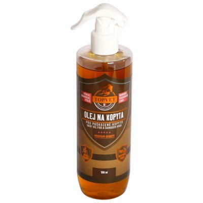 Topvet Olej na kopyta - pro poškozené kopyto 500ml – HobbyKompas.cz