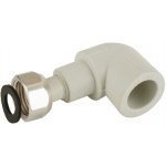 AQ Plast PPR Koleno 90° s převlečnou maticí 20 x 1/2" plast. dřík 62492012 – Sleviste.cz