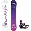 Snowboard set Gravity Sirene white + vázání Gravity Rise 23/24