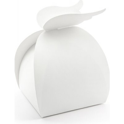 PartyDeco PartyDeco Krabičky na dárky - bílé s křídlama 10 ks – Hledejceny.cz