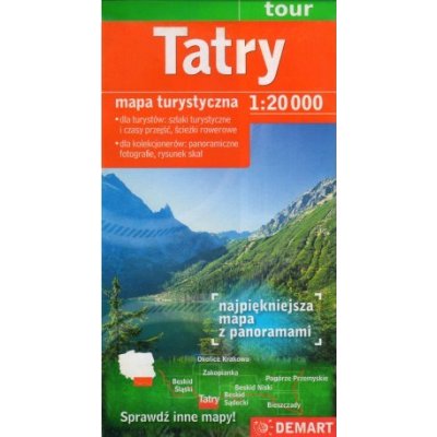 Tatry 1:20 000 turistická mapa – Zboží Mobilmania