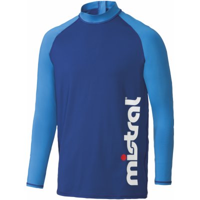Mistral Pánské koupací triko s dlouhými rukávy UV 50+ (L (52/54), navy modrá / modrá)