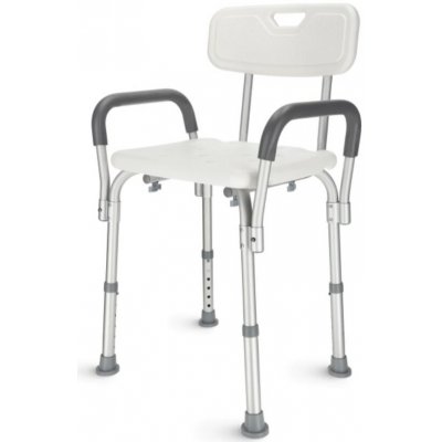 4FIZJO Sprchová židle s opěrkou a područkami GB-S04 – Zboží Dáma