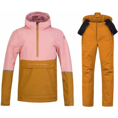 Jumy Rosette/golden brown + Akita dětský lyžařský komplet Honey ginger – Sleviste.cz