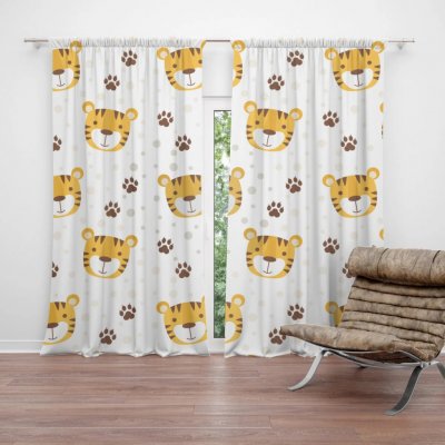 Sablio Závěs Tygřík: 2ks 140x250cm – Hledejceny.cz
