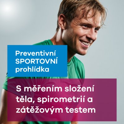 Preventivní sportovní prohlídka s měřením složení těla, spirometrií a zátěžovým testem s VO2max (do – Sleviste.cz