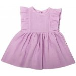 Baby Nellys Baby Nellys Lehké mušelínové šatičky lila – Zboží Dáma