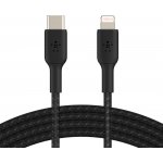 Belkin CAA004bt2MBK oplétaný USB-C - Lightning, 2m, černý