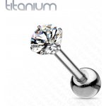 Šperky4U Cartilage piercing do ucha titan TIT1055-03 – Zboží Mobilmania