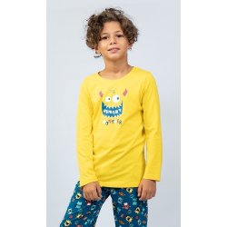 Vienetta Kids dětské pyžamo Monster žlutá