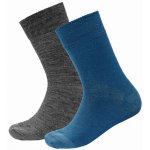 Devold dětské ponožky Daily Merino Light Sock 2Pk Kid modrá/šedá – Hledejceny.cz