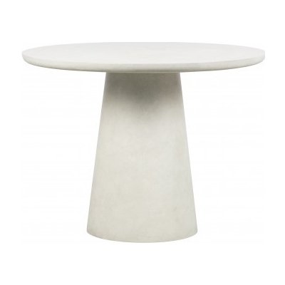 Hoorns Bílý kulatý jídelní stůl Danom 100 cm – Zboží Mobilmania