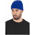Flexfit Silná ohrnovací beanie z husté pleteniny modrá královská – Hledejceny.cz