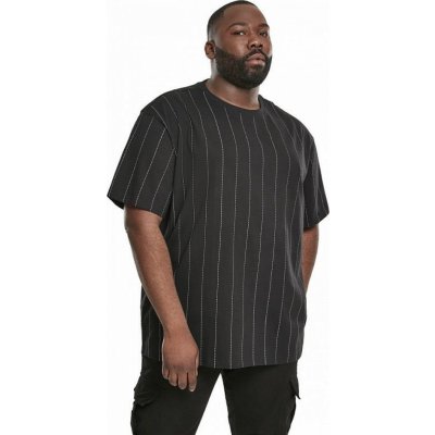 Urban Classics Jemně proužkované oversize tričko Černá – Zboží Mobilmania