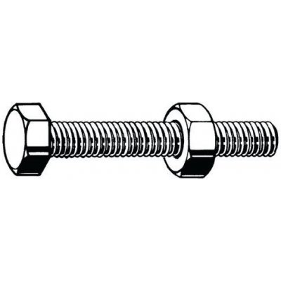 Sada konstrukčních šestihranných celozávitových šroubů EN 15048 Ocel Pravý Žárový zinek 8.8 ISO metrický M10X30