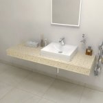 Sapho TAILOR rockstone deska 120x50 cm, provedení límce C TR120C – Zboží Dáma