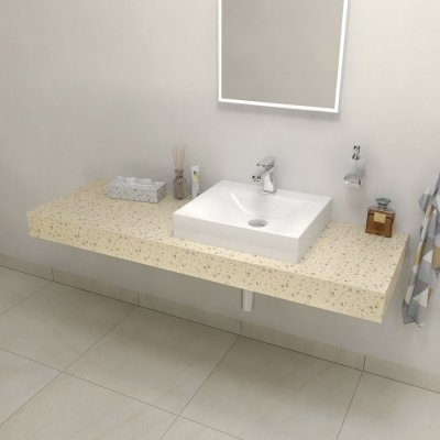 Sapho TAILOR rockstone deska 120x50 cm, provedení límce C TR120C – Zboží Dáma