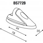 Montážní adaptér BS772B pro zpětná zrcátka RIZOMA do kapotáže - pro motocykly HONDA CBR1000RR, černý, (1pár) | Zboží Auto
