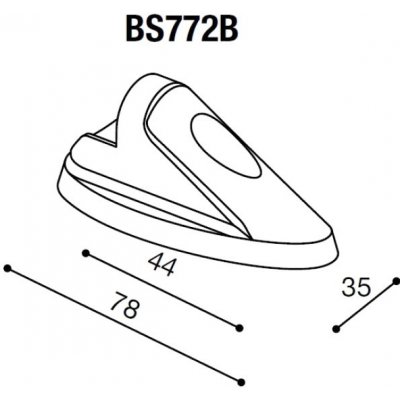 Montážní adaptér BS772B pro zpětná zrcátka RIZOMA do kapotáže - pro motocykly HONDA CBR1000RR, černý, (1pár) | Zboží Auto