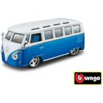 Bburago Plus Volkswagen Van Samba modrá bílá 1:32 – Sleviste.cz