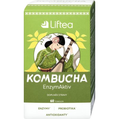 Liftea KOMBUCHA EnzymAktiv 60 kapslí – Hledejceny.cz