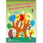Blok barevných papírů A4 130 g/20 listů – Sleviste.cz