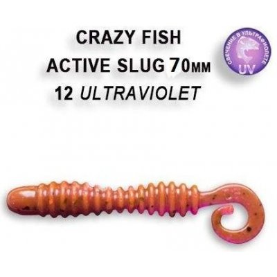 Crazy Fish Active slug 7,1 cm 12 Ultraviolet 8 ks – Zbozi.Blesk.cz