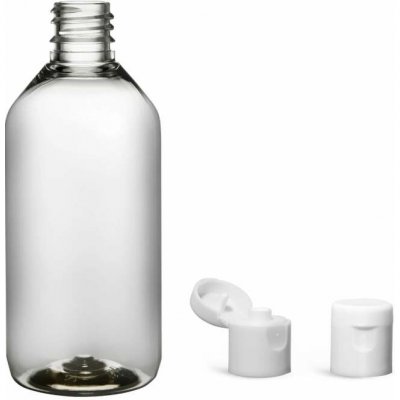 Via Plastová lahvička čirá s bílým dávkovacím víčkem 115 ml – Zboží Dáma