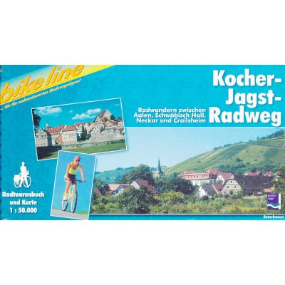 cykloatlas Kocher-Jagst Radweg 1:50 000 německy