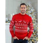 Fashionweek pánský vánoční svetr NB5839 červená – Zbozi.Blesk.cz