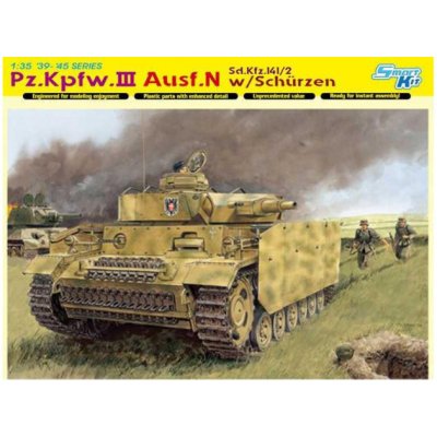 Models Dragon Pz.Kpfw.III Ausf.N w/SCHÜRZEN SMART KIT 6474 1:35