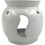 Mondex aroma lampa keramická bílá s vlnkou 130 x 125 mm – Hledejceny.cz