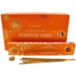 Goloka Vonné tyčinky Manifestations Positive Vibes Gemstone Pozitivní vibrace se slunečním kamenem 10 ks – Sleviste.cz