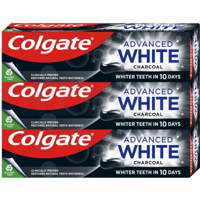 Colgate Advanced White Charcoal 3 x 75 ml – Zboží Dáma
