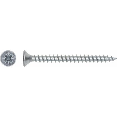 Uni vrut se zápustnou hlavou TX20 plný závit bíle pozink. 4x25 mm, 25 ks – Hledejceny.cz