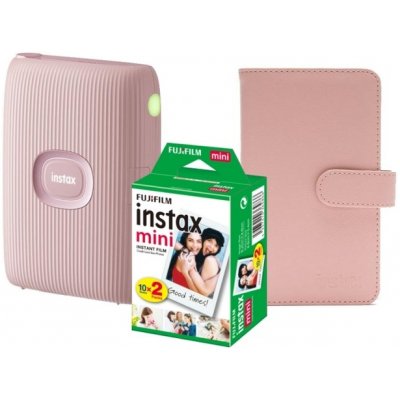 Fujifilm Instax Mini Link 2, růžová + COLORFILM (20ks) + album Instax Mini