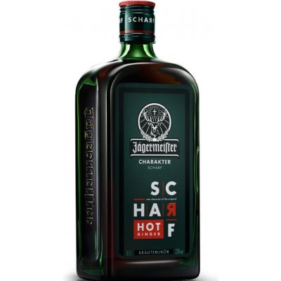 Jägermeister Scharf Hot Ginger 33% 0,7 l (holá láhev) – Zboží Mobilmania