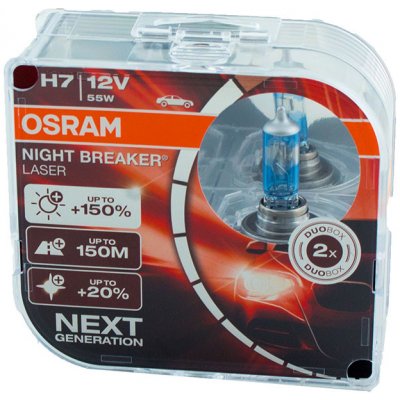 Autožárovky OSRAM H7 Night Breaker Laser 12V 55W PX26d