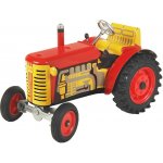 Kovap Traktor Zetor červený na klíček kov 14cm v krabičce 1:25 – Zboží Dáma