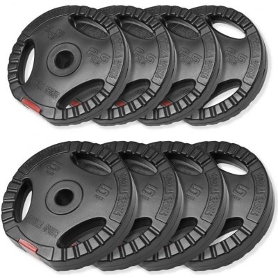 Gorilla Sports plastových 4 x 5 kg 4 x 2,5 kg 282/225 mm – Hledejceny.cz