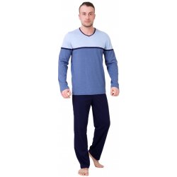 Pánské pyžamo Gaspar 541 HOTBERG L modrá světlá
