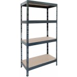 AR Shelving Regál Rivet 180 x 90 x 45 cm 4 police antracit – Sleviste.cz