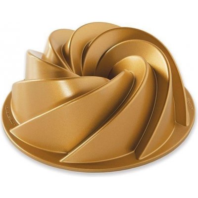 Nordic Ware Hliníková forma na bábovku Gold Heritage 22 cm zlatá kov