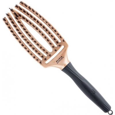 Olivia Garden Fingerbrush Trinity plochý kartáč Gold – Zboží Dáma