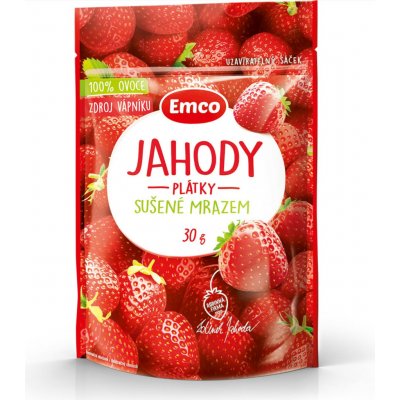 Emco Plátky jahod sušené mrazem 30 g – Zboží Dáma
