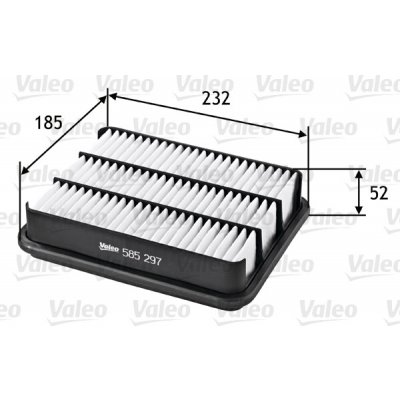 VALEO Vzduchový filtr 585297 – Hledejceny.cz