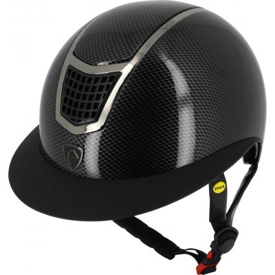 Equithème Helma jezdecká Airy black glossy carbon – Sleviste.cz
